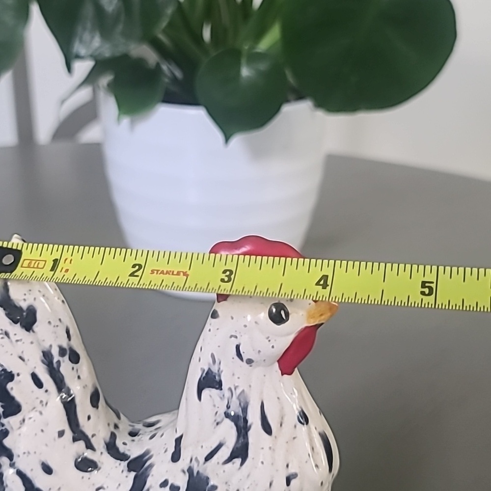 Speckled Rooster Figurines Set Of 2 - Picture 15 of 16